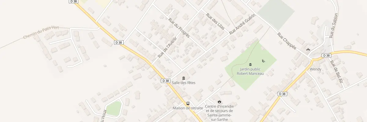 Plan du 1 Rue André Guérin à Sainte-Jamme-sur-Sarthe