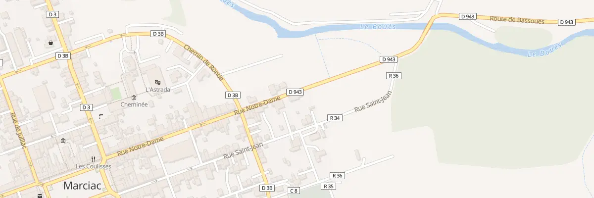 Plan du 48 Rue Notre Dame à Marciac