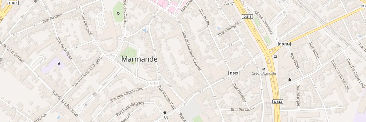Plan du 27 Rue du Docteur Courret à Marmande