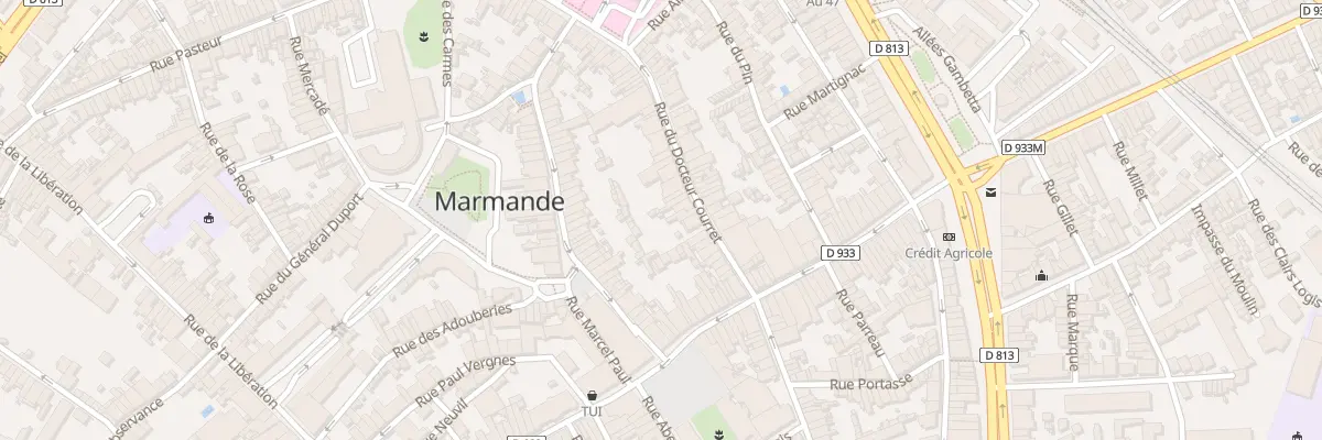 Plan du 21 Rue du Docteur Courret à Marmande