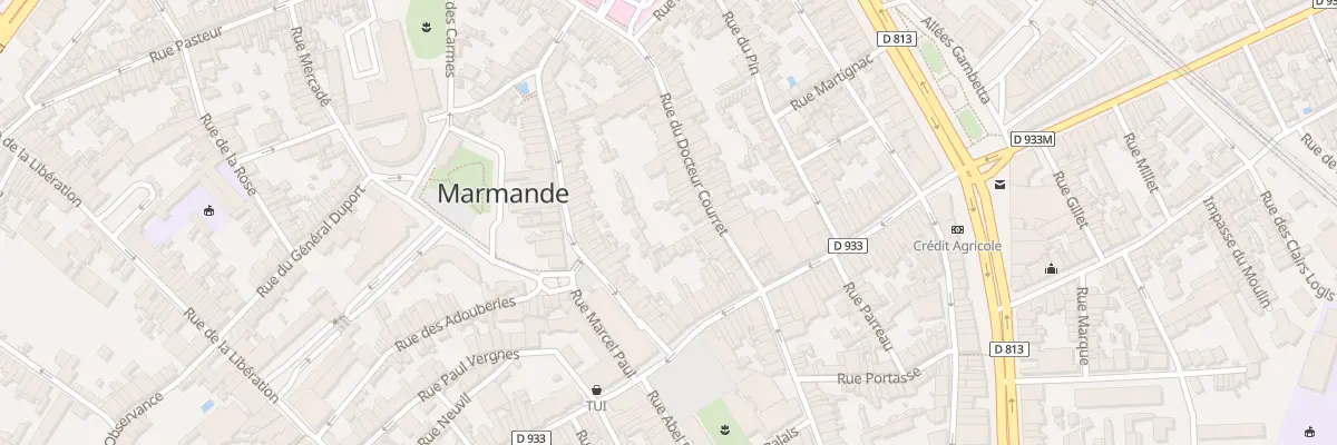 Plan du 19 Rue du Docteur Courret à Marmande