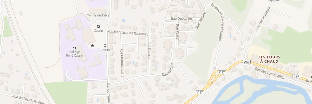 Plan du 7 Rue Diderot à Gond-Pontouvre