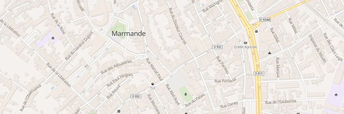 Plan du 1 Rue Charles de Gaulle à Marmande
