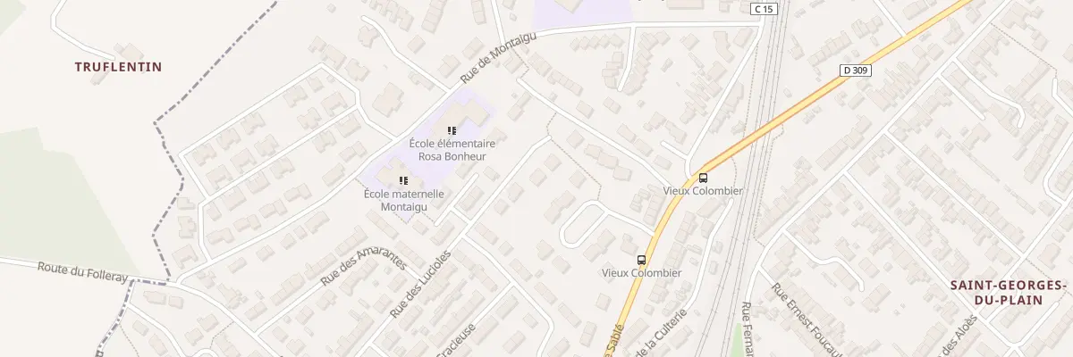 Plan du 38 Rue des Lucioles au Mans
