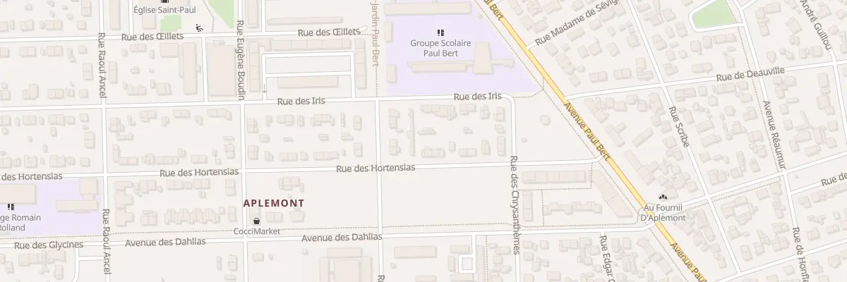 Plan du 45 Rue des Hortensias au Havre