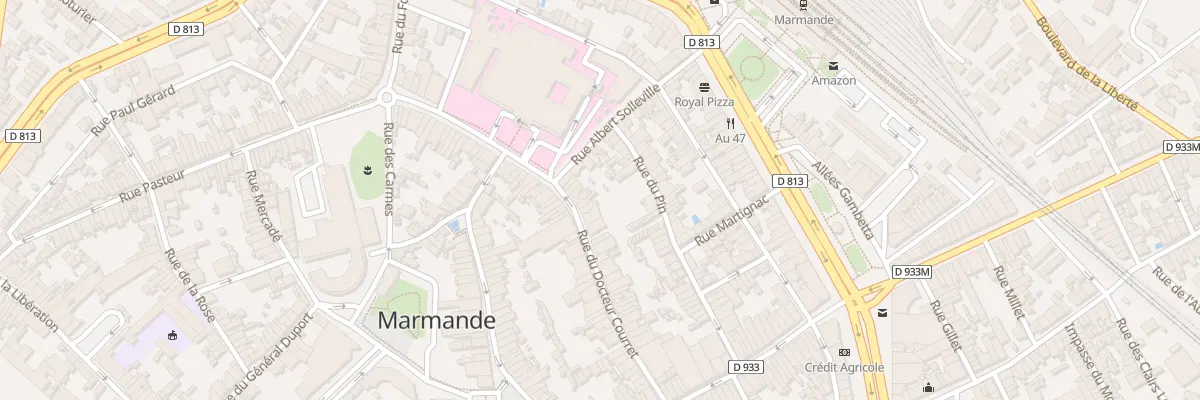 Plan du 54 Rue du Docteur Courret à Marmande
