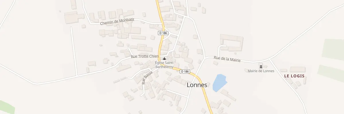 Plan du 2 Rue du Puits à Lonnes