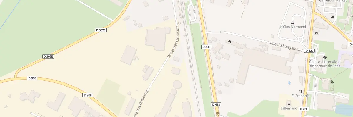 Plan du 4 Rte des Ormeaux à Sées