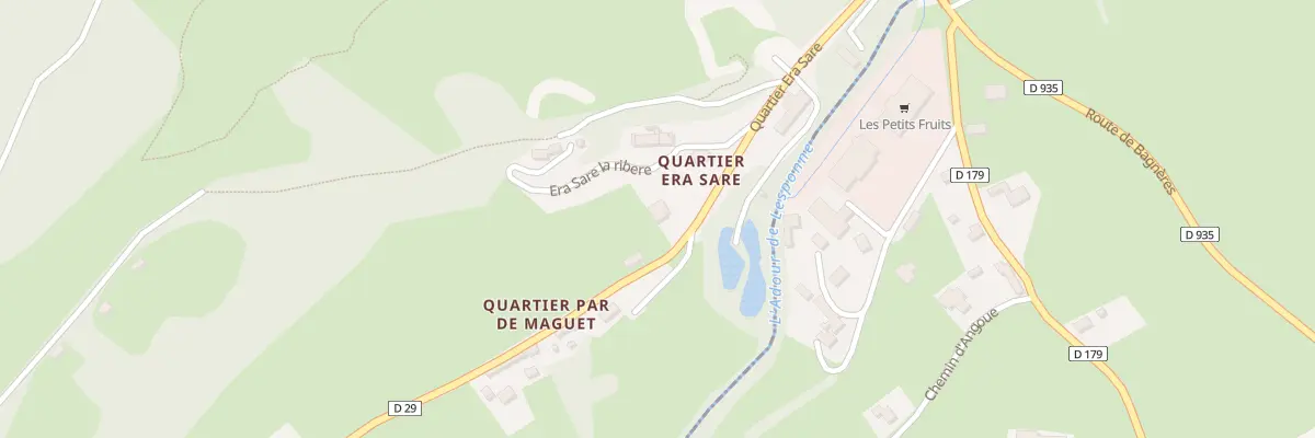 Plan du 18 Qua Era Sare à Beaudéan