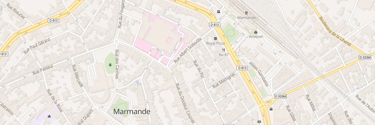 Plan du 60 Rue du Docteur Courret à Marmande
