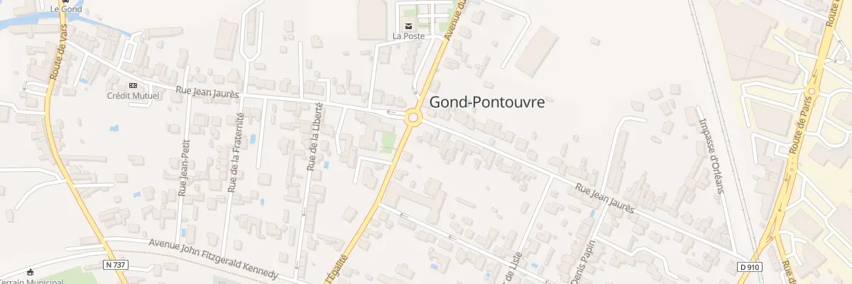 Plan du 40 Rue Jean Jaurès à Gond-Pontouvre