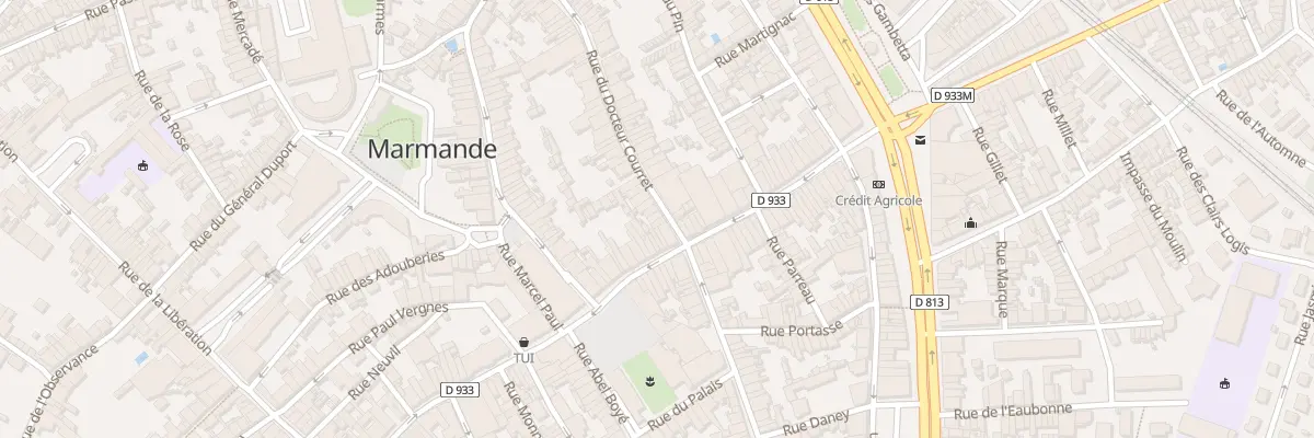 Plan du 5 Rue du Docteur Courret à Marmande