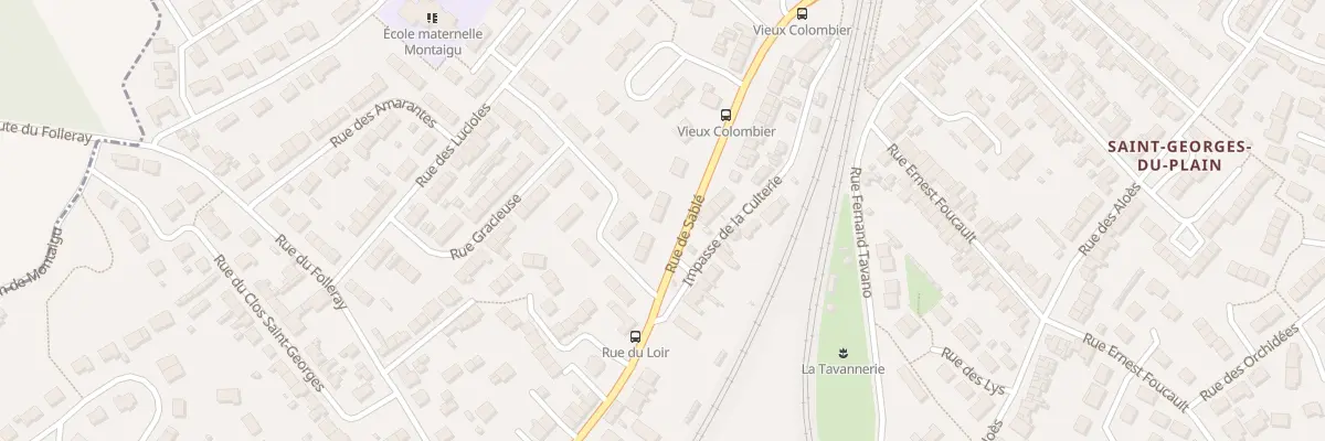 Plan du 118 Rue de Sablé au Mans