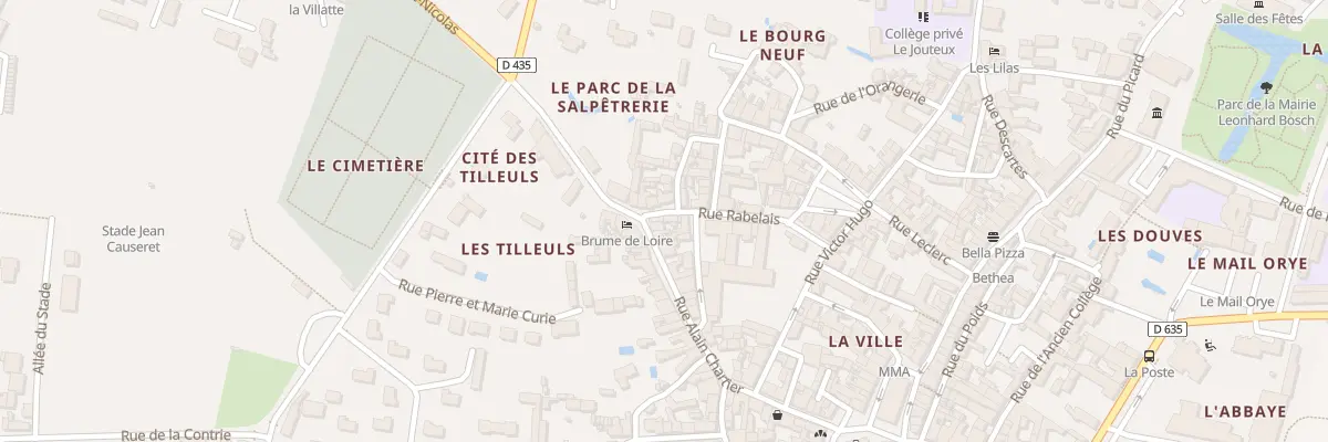 Plan du 36 Rue Alain Chartier à Bourgueil