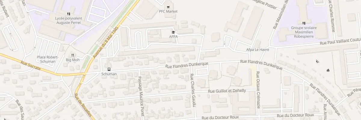 Plan du 45 Rue Flandres Dunkerque au Havre