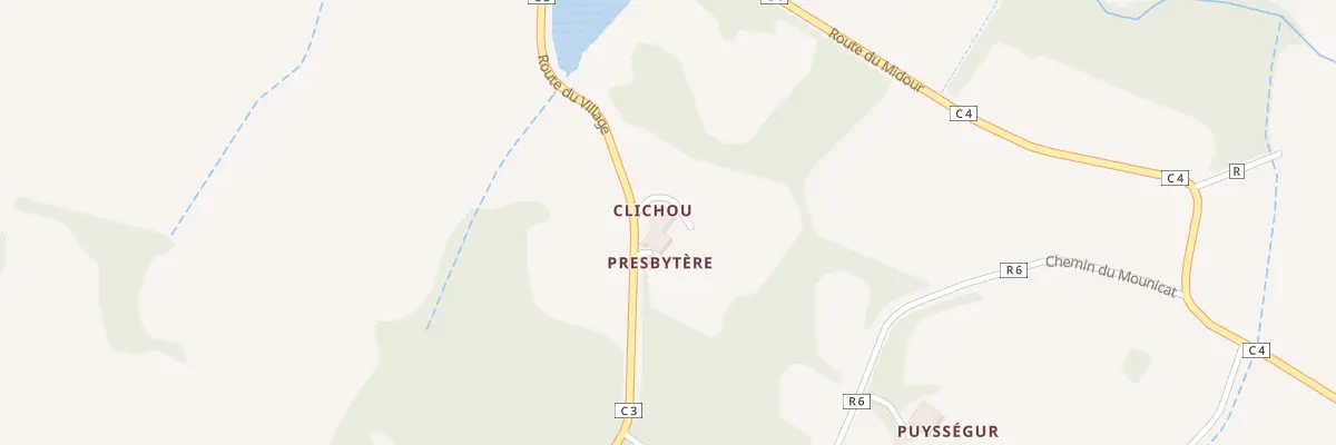Plan du 5037 Clichou à Louslitges