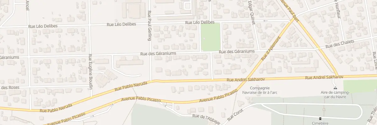 Plan du 76 Rue des Géraniums au Havre
