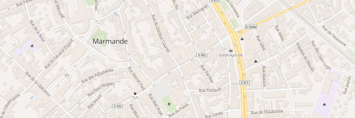 Plan du 8 Rue du Docteur Courret à Marmande