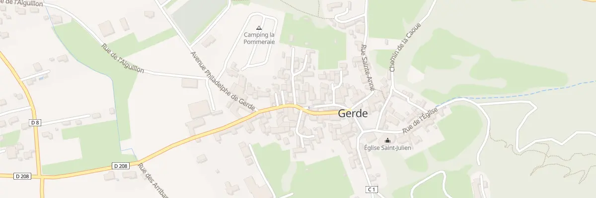 Plan du 1 Pl du Quatorze Juillet à Gerde