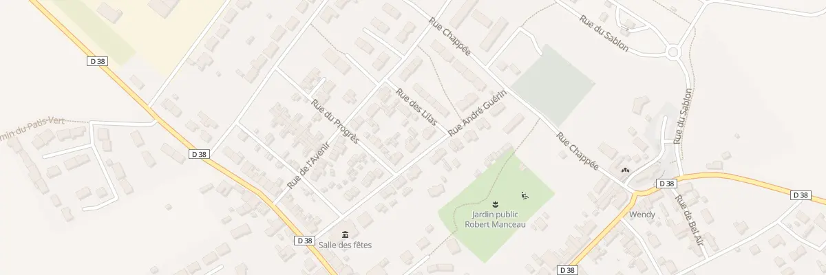 Plan du 25 Rue André Guérin à Sainte-Jamme-sur-Sarthe