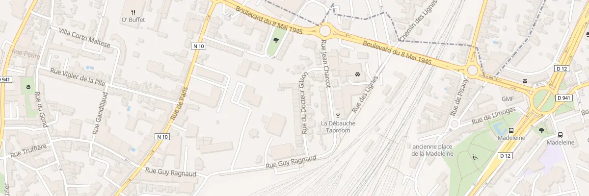 Plan du 22 Rue du Docteur Gilson à Angoulême