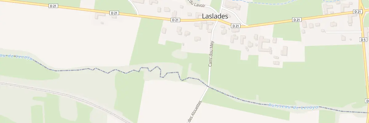 Plan du 5 Rte de Tarbes à Laslades