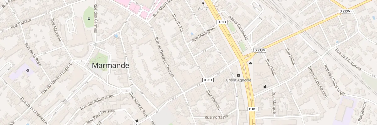 Plan du 17 Rue Lagauzère à Marmande