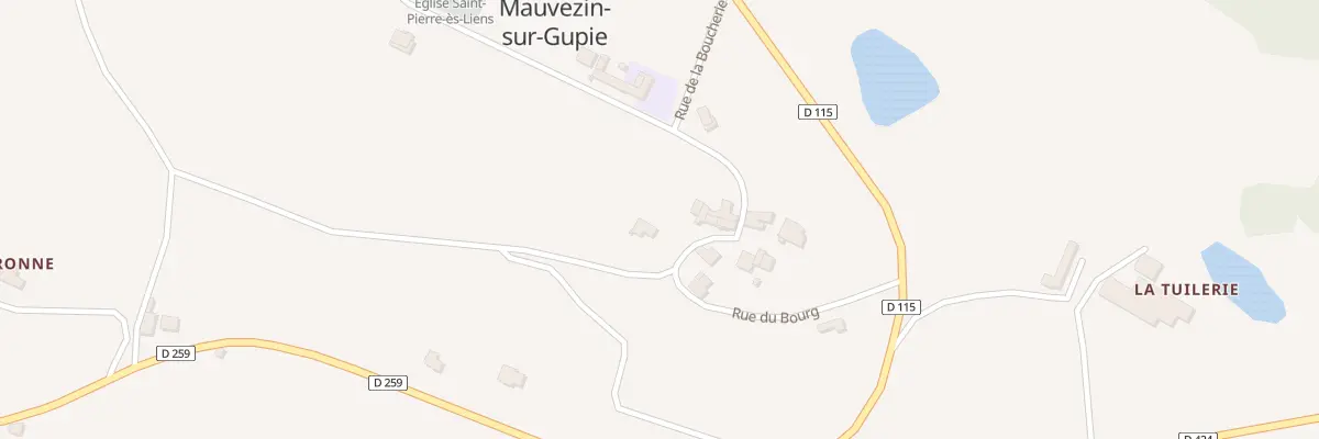Plan du 132A Le Bourg de Mauvezin à Mauvezin-sur-Gupie