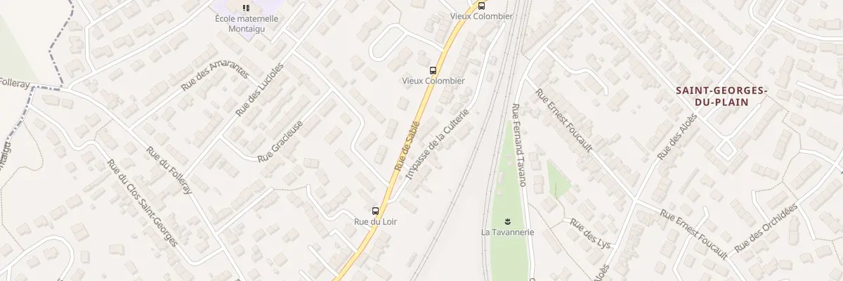 Plan du 95 Rue de Sablé au Mans