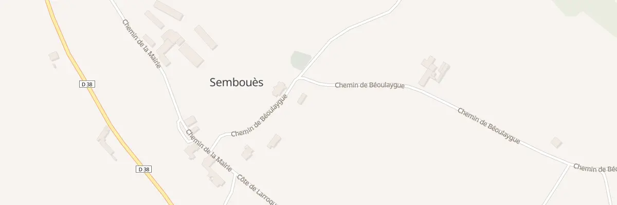 Plan du 16 Chem de Beoulaygue à Sembouès