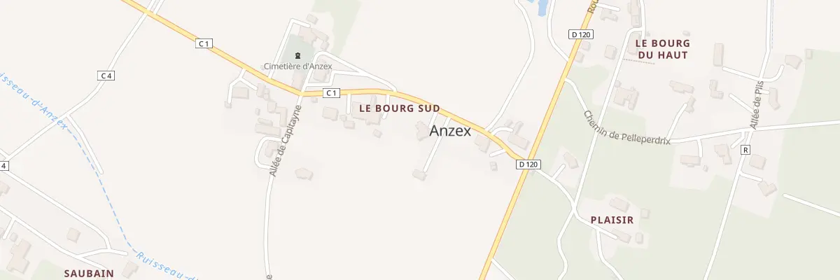 Plan du 131 Rte de Lavandieres à Anzex