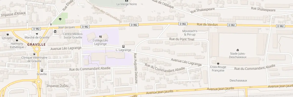 Plan du 65 Av Léo Lagrange au Havre