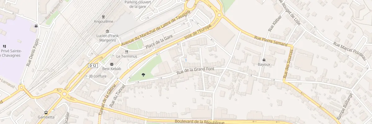 Plan du 74 Rue de la Grand Font à Angoulême