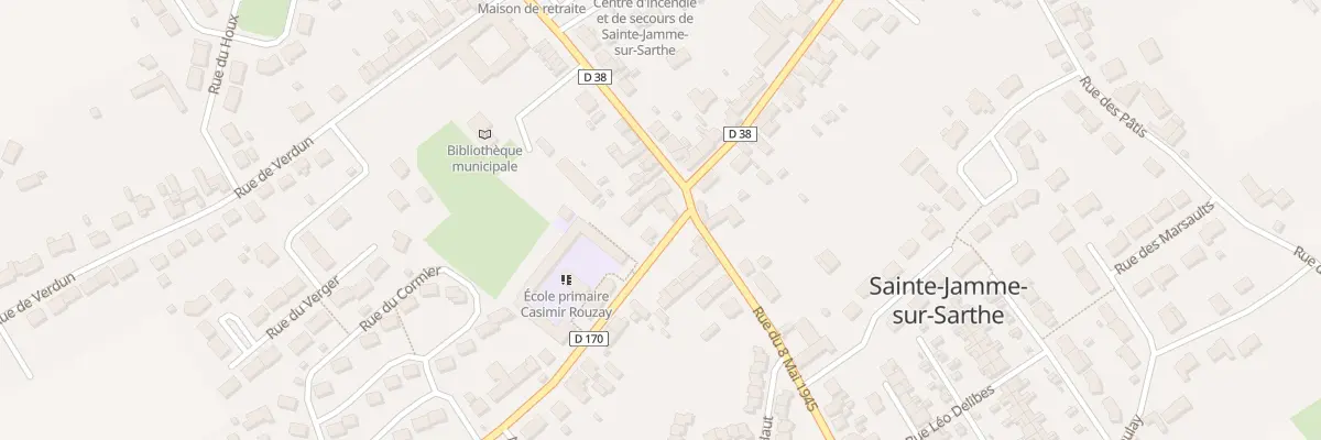 Plan du 1 Rue du Onze Novembre à Sainte-Jamme-sur-Sarthe