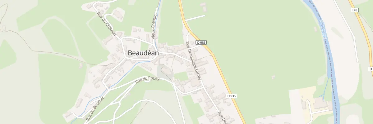 Plan du 3 Rue de la Fontaine à Beaudéan