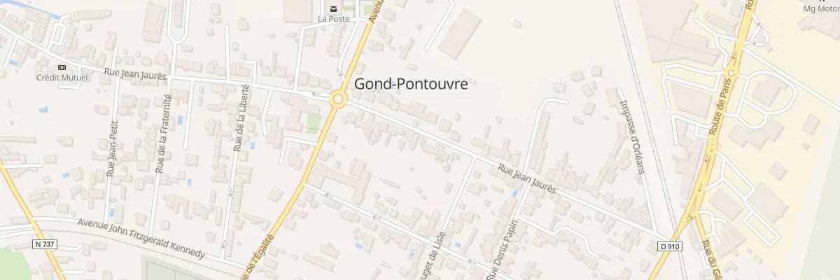 Plan du 28 Rue Jean Jaurès à Gond-Pontouvre