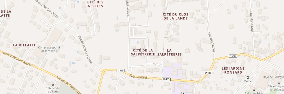 Plan du 12 Rue de la Salpetrerie à Bourgueil
