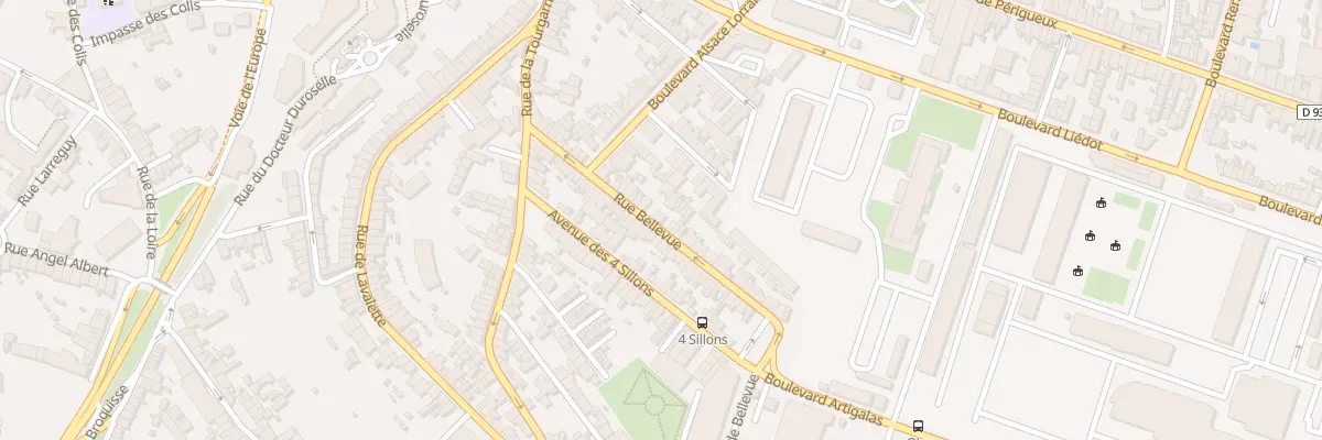 Plan du 38 Rue Bellevue à Angoulême