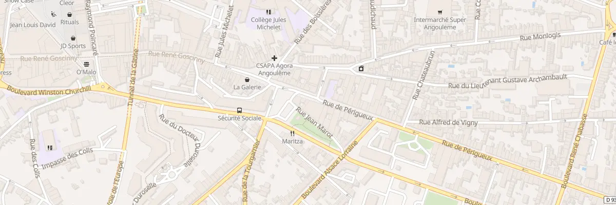 Plan du 115 Rue de Perigueux à Angoulême