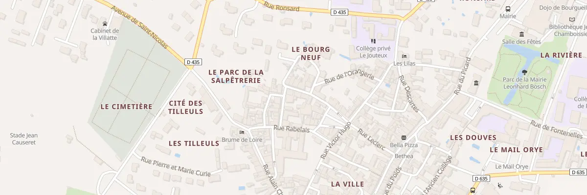 Plan du 8 Rue du Bourg Neuf à Bourgueil