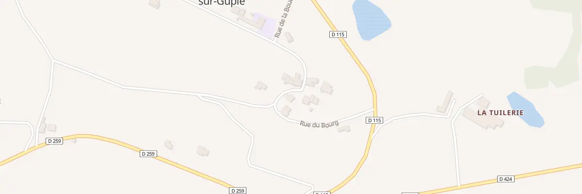 Plan du 9010 Le Bourg de Mauvezin à Mauvezin-sur-Gupie