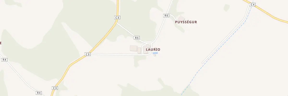 Plan du 5033 Laurio à Louslitges