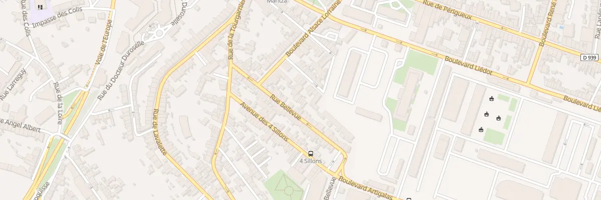 Plan du 40 Rue Bellevue à Angoulême