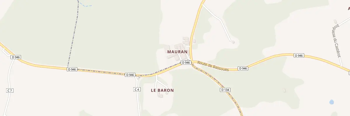 Plan du 5010 Mauran à Armous-et-Cau