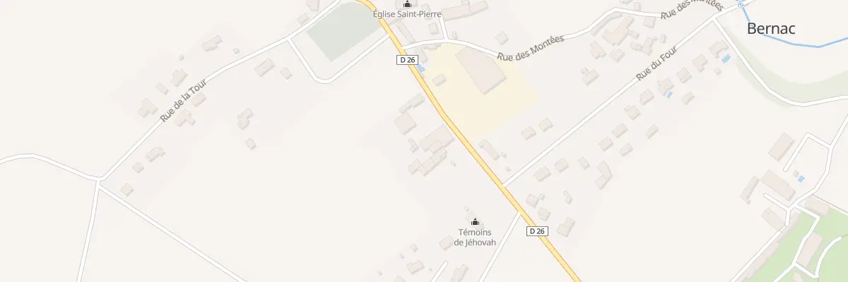 Plan du 3 Rte de Montjean à Bernac