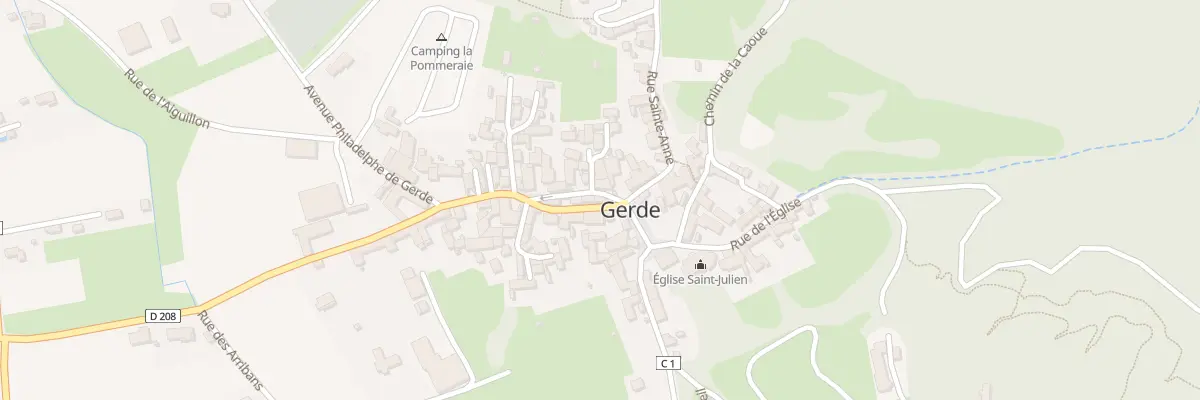 Plan du 23 Rue de la République à Gerde