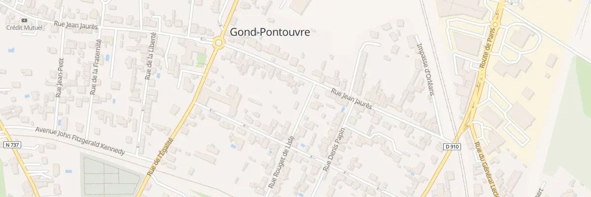 Plan du 20 Rue Jean Jaurès à Gond-Pontouvre