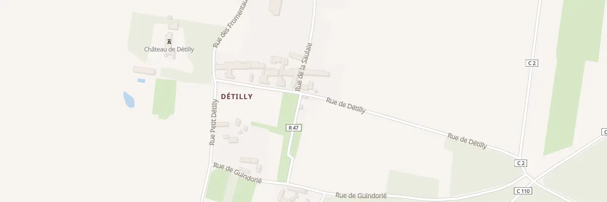 Plan du 2 Rue de Détilly à Beaumont-en-Véron