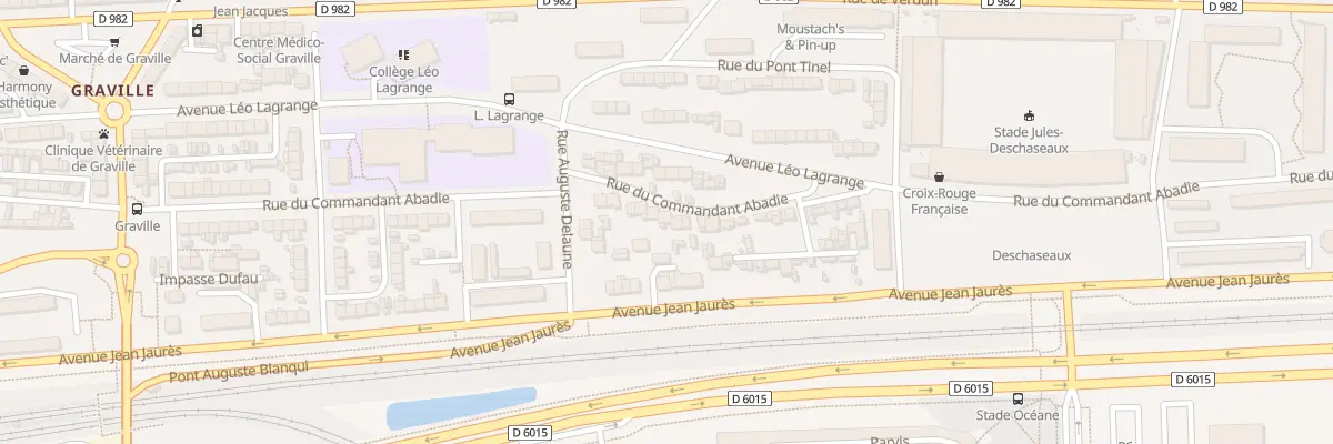 Plan du 70 Rue Cdt Abadie au Havre
