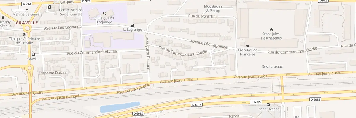 Plan du 72 Rue Cdt Abadie au Havre